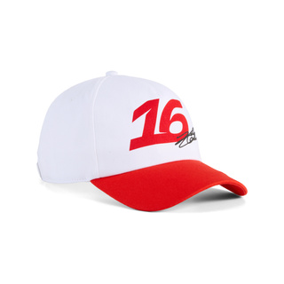 Czapka baseballowa męska biała Leclerc Graphic Scuderia Ferrari F1 2026