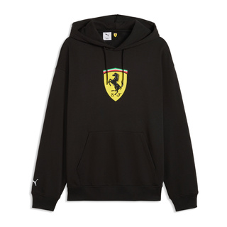 Bluza męska z kapturem czarna Large Logo Scuderia Ferrari F1 2026