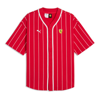 Koszula męska baseballowa czerwona Retro Scuderia Ferrari F1 2026
