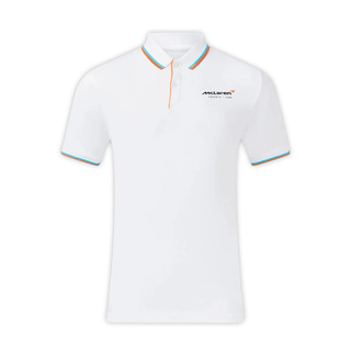 Koszulka polo męska Essentials biała McLaren F1 2025