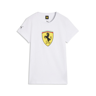 Koszulka T-shirt damska biała Large Logo Scuderia Ferrari F1 2026