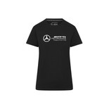 Koszulka t-shirt damska Large Logo czarna Mercedes AMG F1 2024