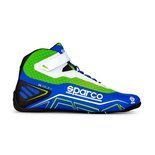 Buty kartingowe Sparco K-RUN MY20 niebiesko-zielone