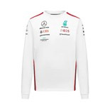 Koszulka męska Longsleeve biała Team Mercedes AMG F1 