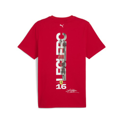 Koszulka T-shirt męska czerwona Driver Leclerc Ferrari F1 2024