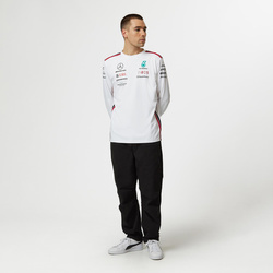 Koszulka męska Longsleeve biała Team Mercedes AMG F1 