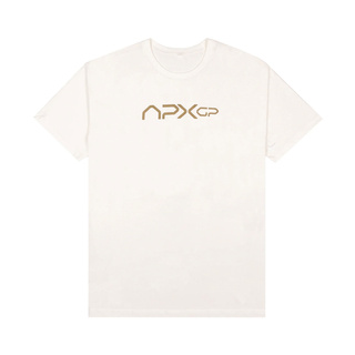 Koszulka t-shirt męska Team kremowa Apex GP 2025