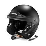 Kask otwarty z interkomem Sparco AIR PRO RJ-5i MY20 Czarny (homologacja FIA)