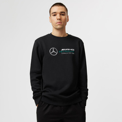 Bluza męska Crew Logo Black Mercedes AMG F1 