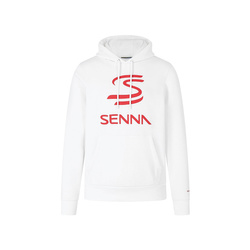 Bluza męska Logo Hoody White Ayrton Senna F1 2024