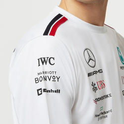 Koszulka męska Longsleeve biała Team Mercedes AMG F1 