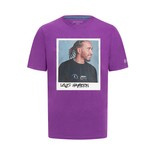 T-shirt męski Lewis Hamilton Portrait Purple Mercedes AMG F1 