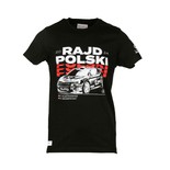 Koszulka t-shirt męska czarna Rajd Polski Kajetan Kajetanowicz 2024