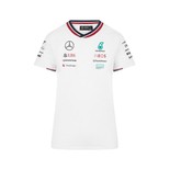 Koszulka t-shirt damska Team biała Mercedes AMG F1 