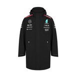 Kurtka męska przeciwdeszczowa czarna Team Mercedes AMG F1 2024