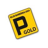 Nalepka parkingowa VIP Parking GOLD Rajd Barbórka 2024