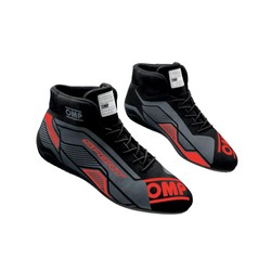 Buty rajdowe OMP SPORT MY22 czarno-czerwone (FIA)