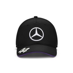 Czapka baseballowa dziecięca czarna Lewis Hamilton Mercedes AMG F1 2024