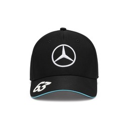 Czapka baseballowa dziecięca czarna Russell Team Mercedes AMG F1 2024