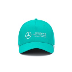 Czapka męska baseballowa Ultra Teal Large Logo Mercedes AMG F1 2024