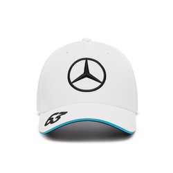 Czapka męska baseballowa White George Russell Mercedes AMG F1 2024