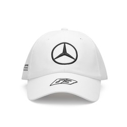 Czapka męska baseballowa biała George Russell Mercedes AMG F1