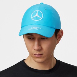 Czapka męska baseballowa niebieska George Russell Mercedes AMG F1