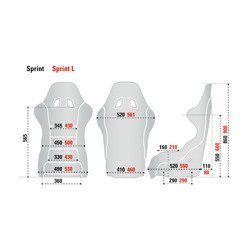 Fotel Sparco SPRINT SKY MY19 czarny (homologacja FIA)