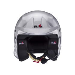 Kask otwarty z interkomem Stilo Venti TROPHY Plus srebrny (FIA-SNELL)