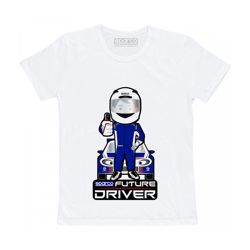 Koszulka T-shirt dziecięca Future Driver Sparco biała