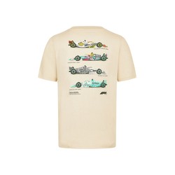 Koszulka T-shirt męska Car Graphic szara Formula 1 2024