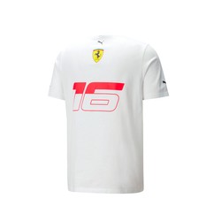 Koszulka T-shirt męska Leclerc SE white Ferrari F1 