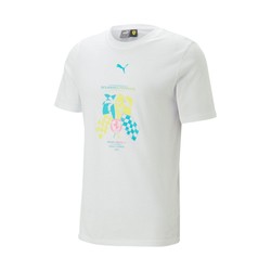 Koszulka T-shirt męska Miami GP biała Ferrari F1 