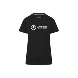 Koszulka t-shirt damska Large Logo czarna Mercedes AMG F1 2024