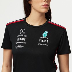 Koszulka t-shirt damska Team Black Mercedes AMG F1 