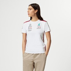 Koszulka t-shirt damska Team biała Mercedes AMG F1 