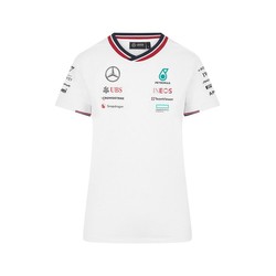 Koszulka t-shirt damska Team biała Mercedes AMG F1 