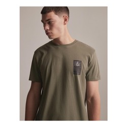 Koszulka t-shirt męska Dakar DKR PATCH khaki