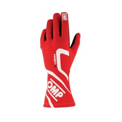 Rękawice rajdowe OMP FIRST-S MY20 czerwone (homologacja FIA)